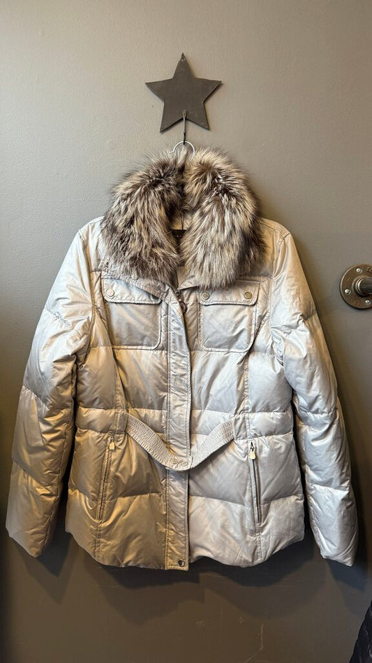 Fur Collar Down Puffer Coat