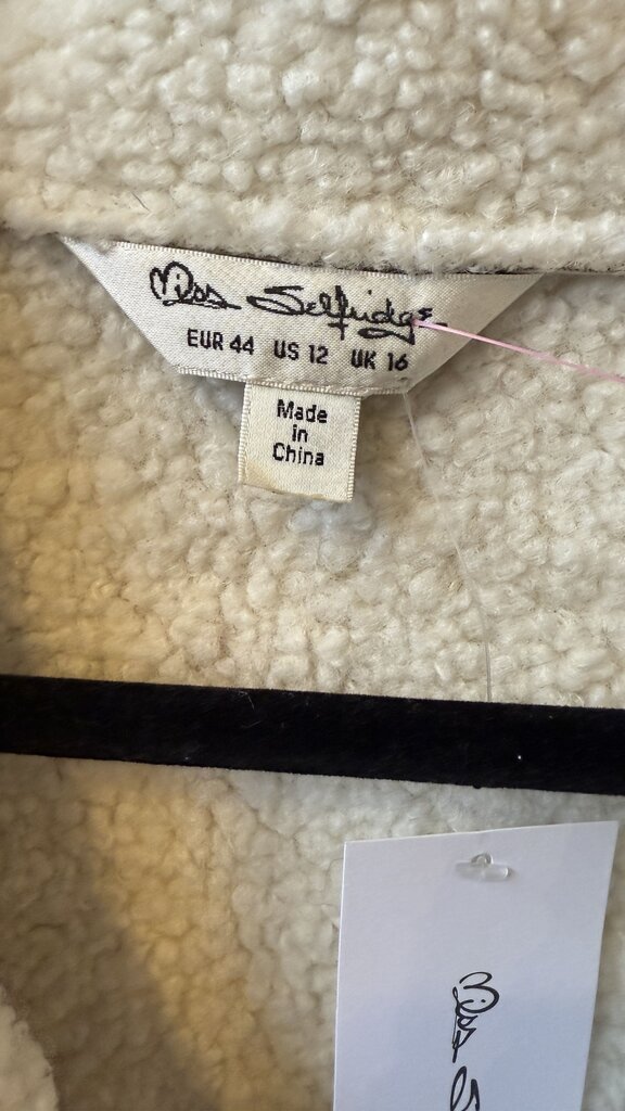 Faux Leather Sherpa Long Coat