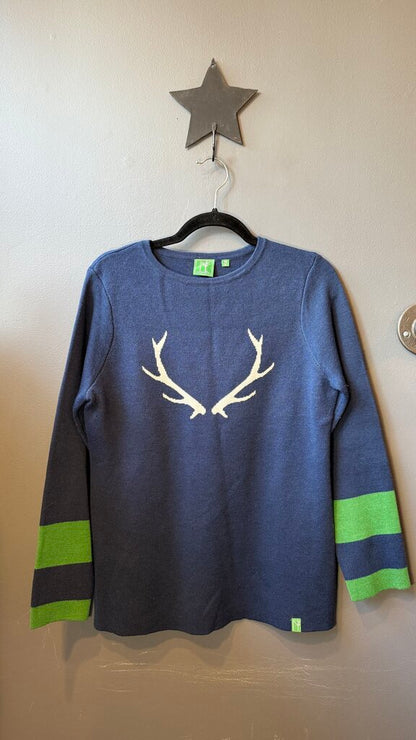 Antler Motif Sweater