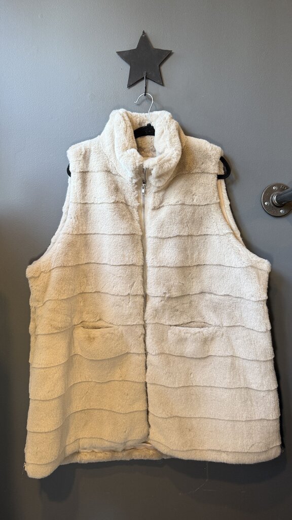Faux Fur Zipper Side Vest