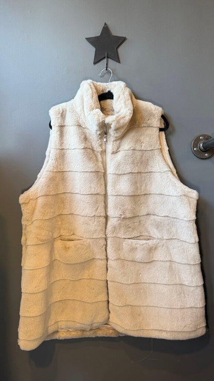 Faux Fur Zipper Side Vest