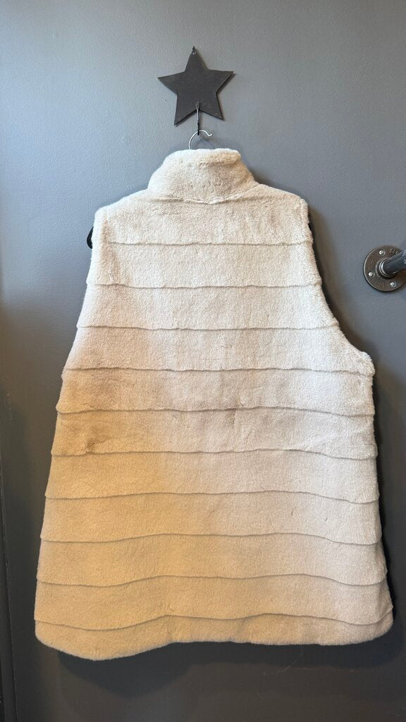 Faux Fur Zipper Side Vest