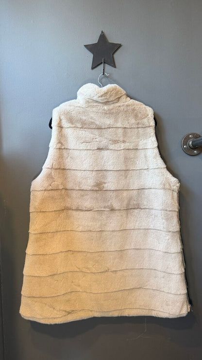 Faux Fur Zipper Side Vest
