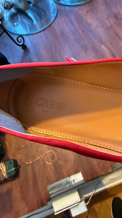 Satin Pointed Toe Flats