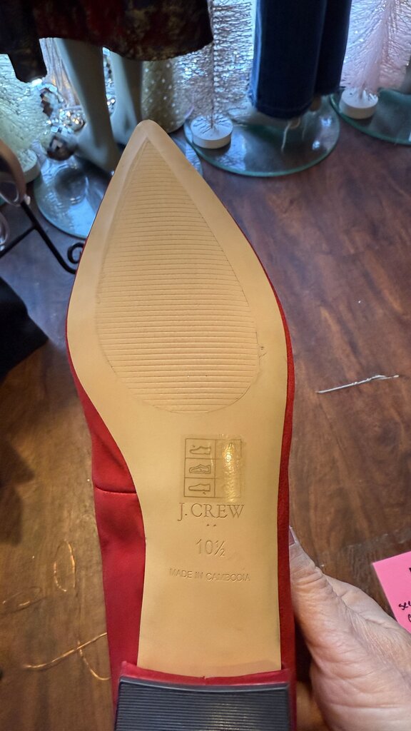 Satin Pointed Toe Flats