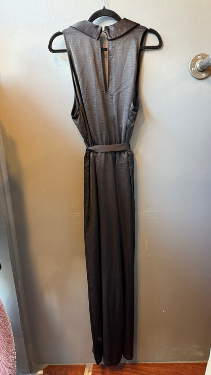 Satin Faux Wrap Jumpsuit