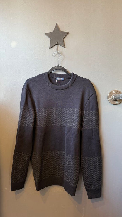 Chevron Wool Crewneck Sweater