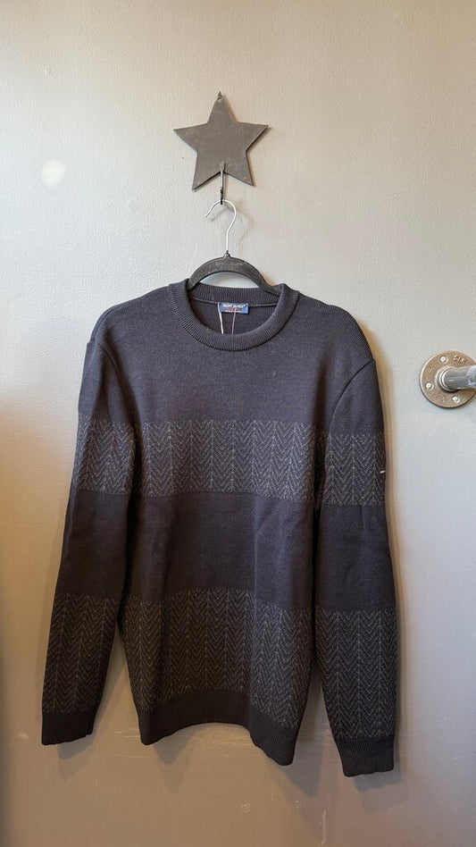 Chevron Wool Crewneck Sweater