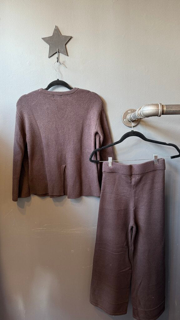 Knit Sweater Top + Pants Set