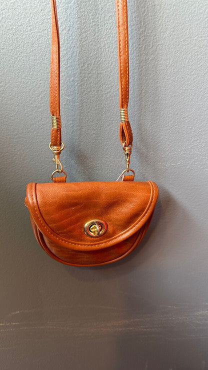 Faux Leather Mini Crossbody Bag