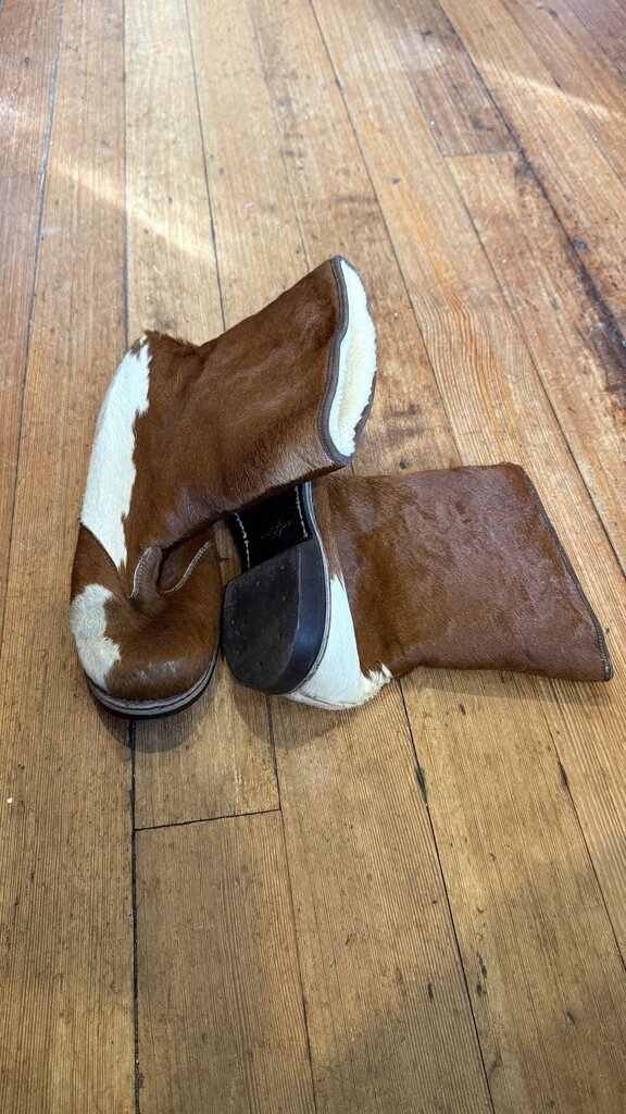 Shearling Calf Hair Booties