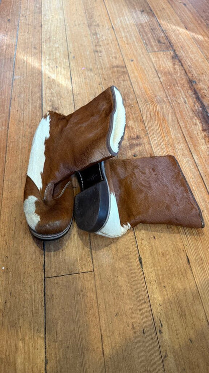 Shearling Calf Hair Booties