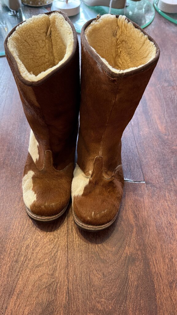 Shearling Calf Hair Booties