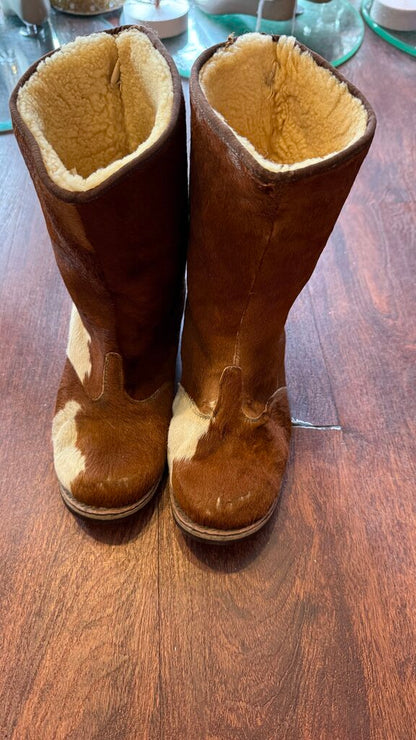 Shearling Calf Hair Booties
