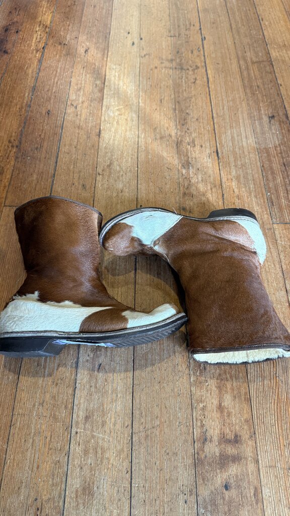 Shearling Calf Hair Booties