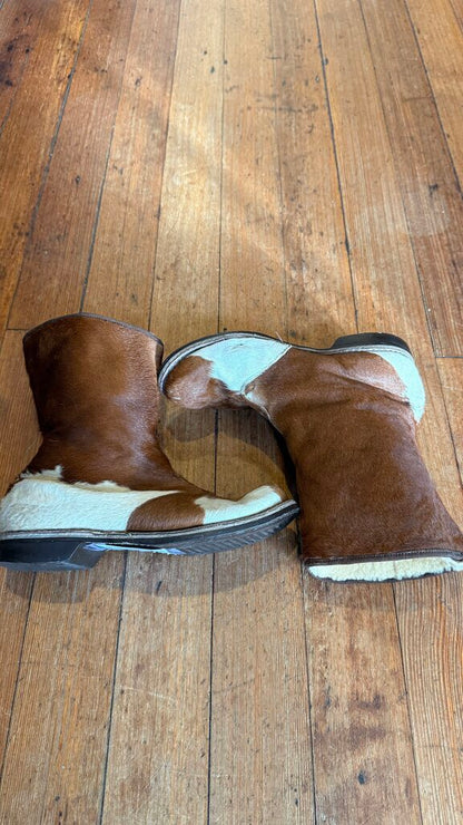 Shearling Calf Hair Booties