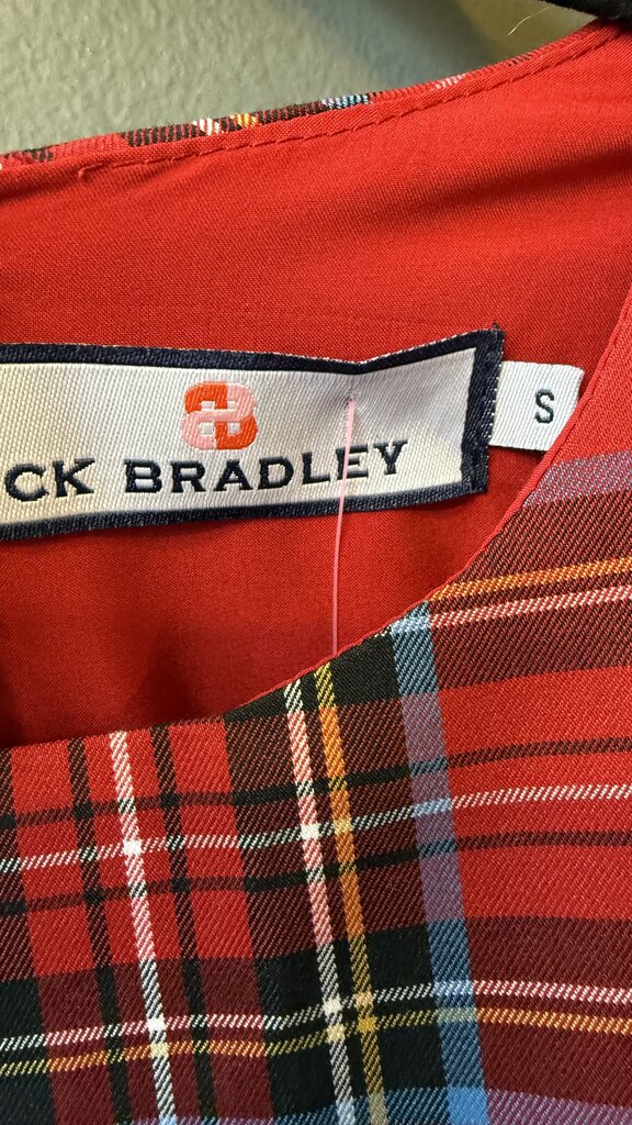 Ruffle Hem Tartan Maxi Dress