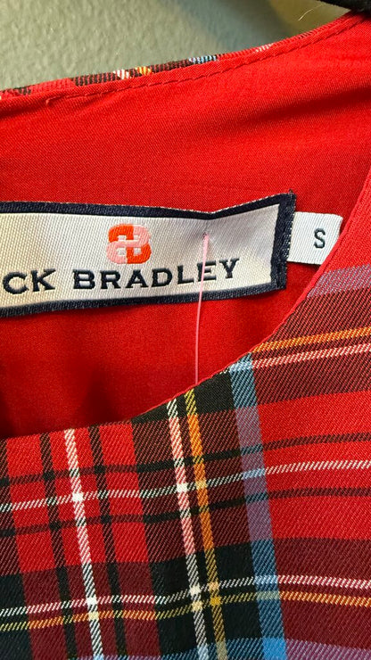 Ruffle Hem Tartan Maxi Dress