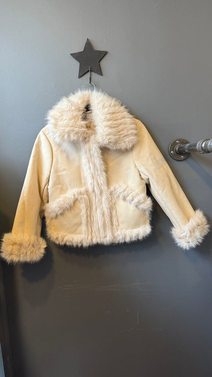 Faux Fur Suede Jacket