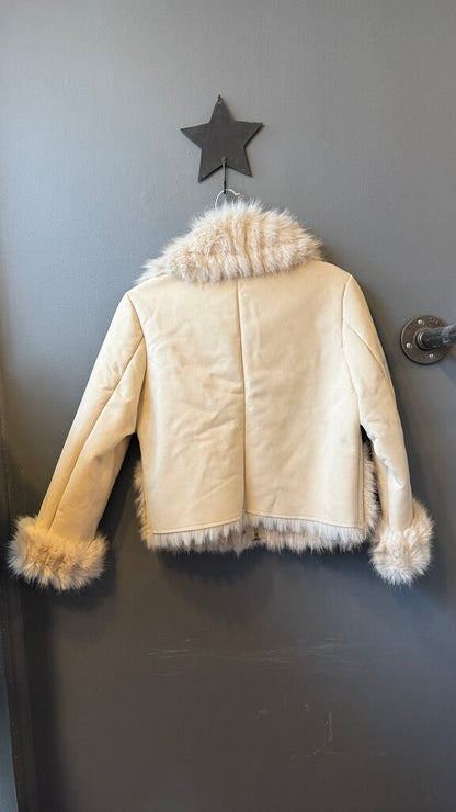 Faux Fur Suede Jacket