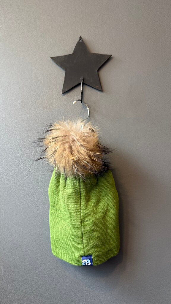 Antler Motif Pom Pom Hat