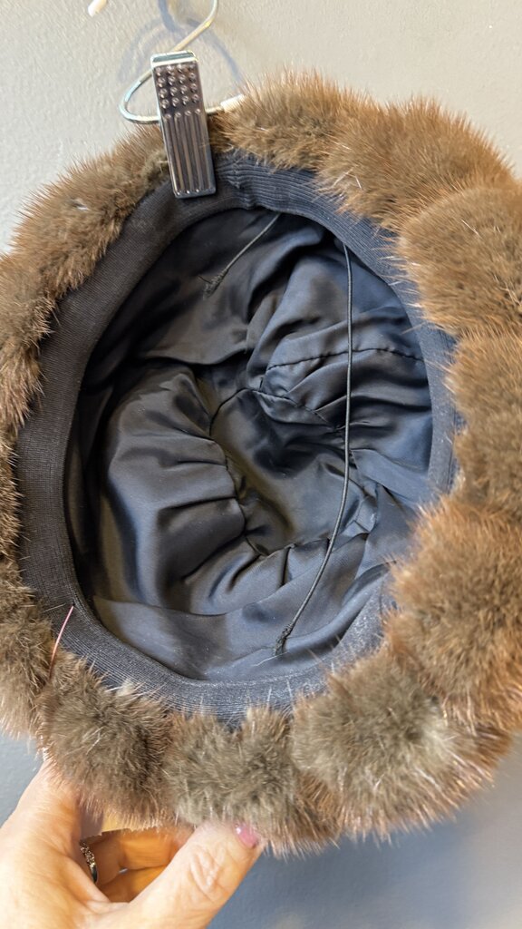 Vintage Fur Trim Hat