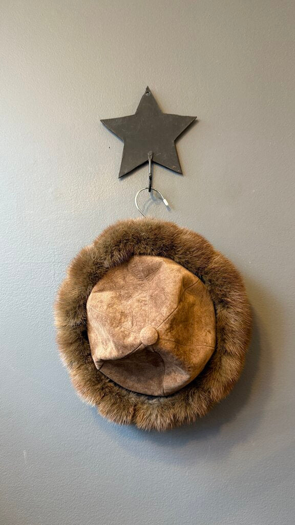 Vintage Fur Trim Hat