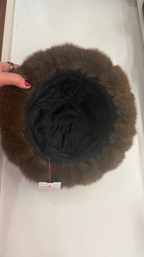 Vintage Fur Trim Hat