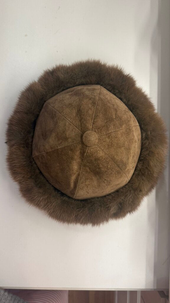 Vintage Fur Trim Hat