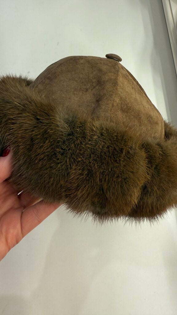 Vintage Fur Trim Hat