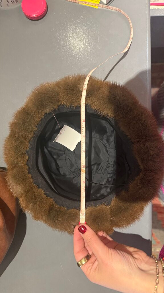 Vintage Fur Trim Hat