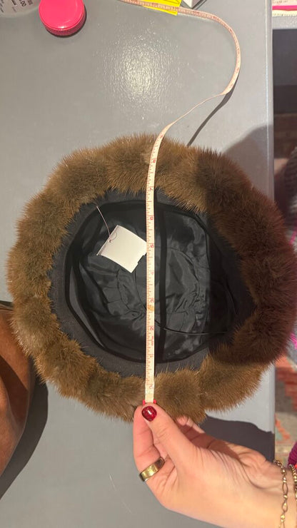 Vintage Fur Trim Hat