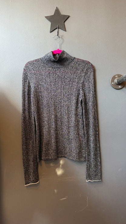 Glitter Ribbed Turtleneck