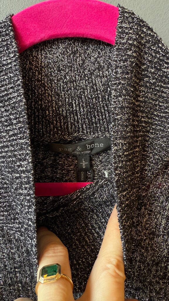 Glitter Ribbed Turtleneck