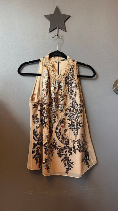Sequin Sleeveless Blouse