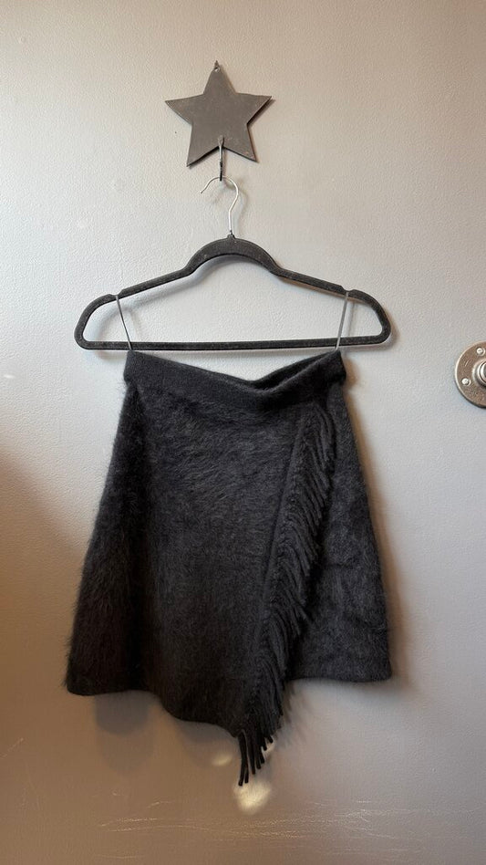 Fringe Cashmere Skirt
