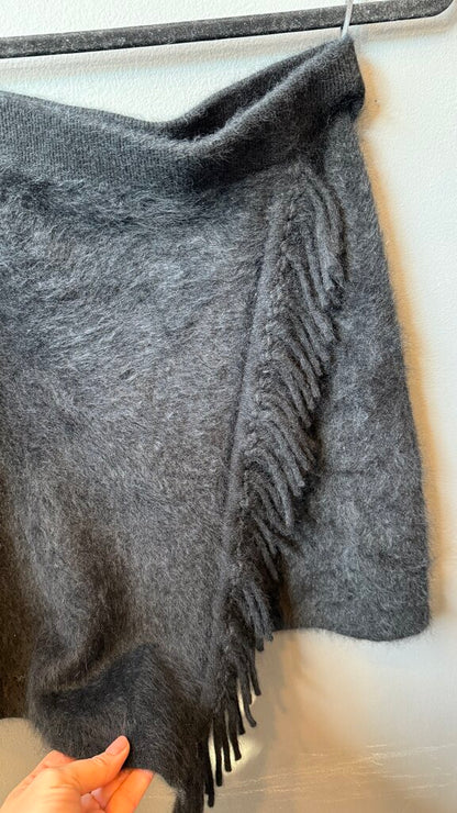 Fringe Cashmere Skirt