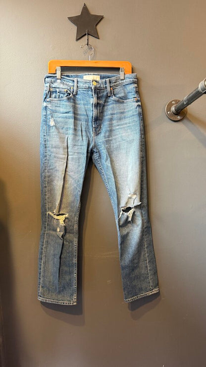 High Waisted Rider Ankle Jeans