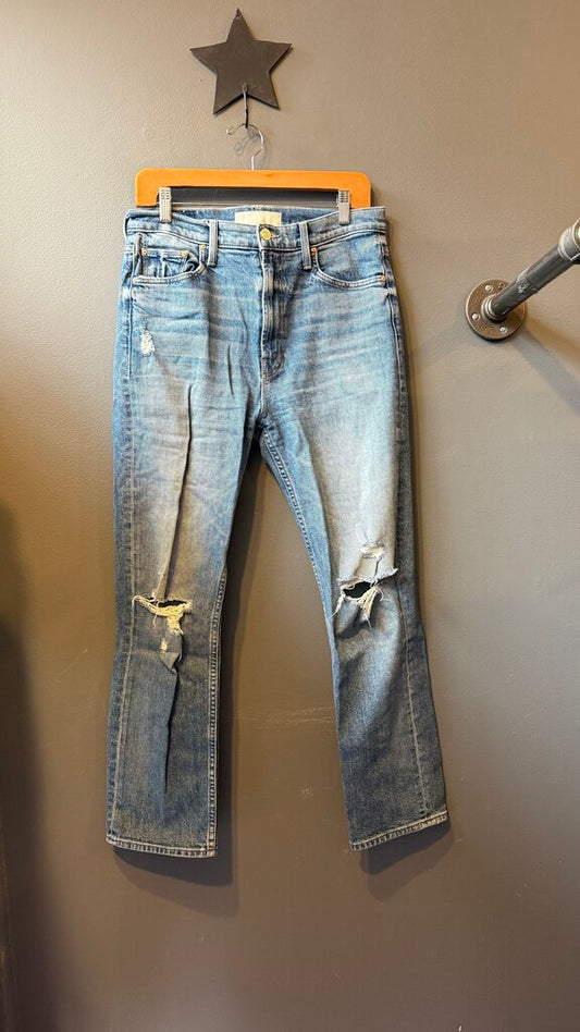 High Waisted Rider Ankle Jeans