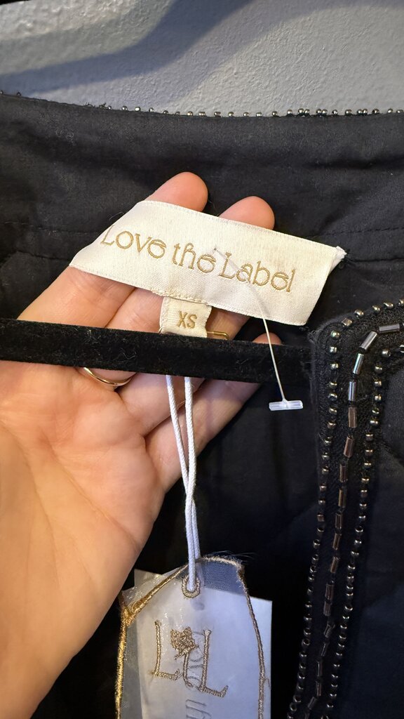 Beaded Quilted Crop Jacket