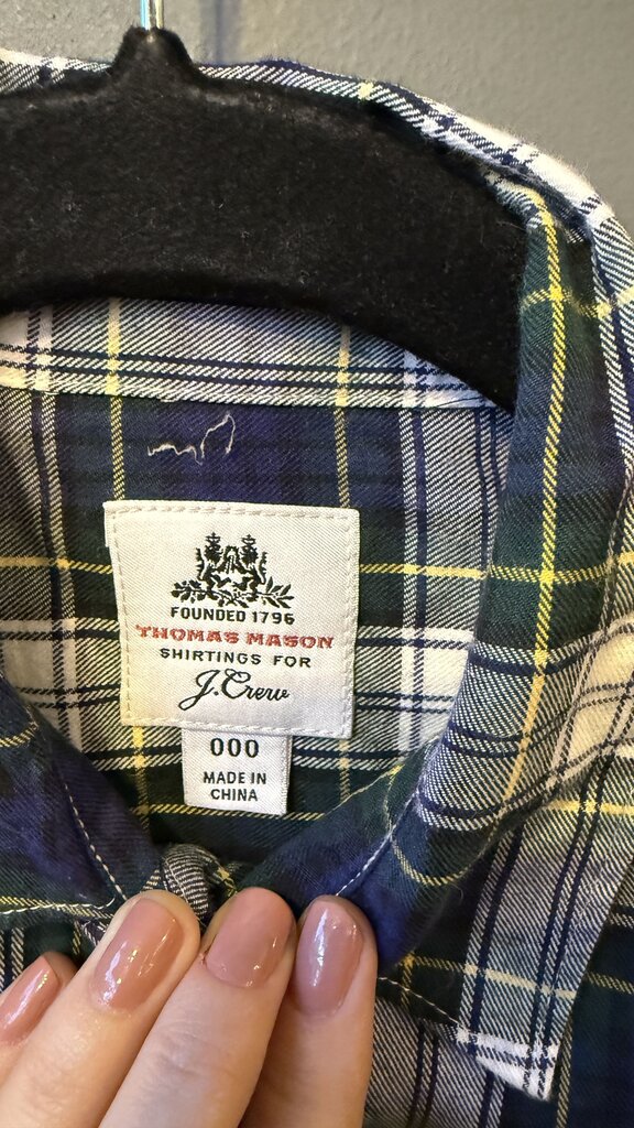 Thomas Mason Plaid Button Up Shirt