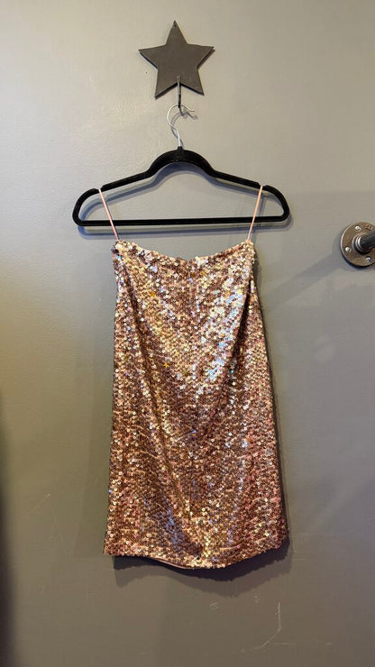 Sequin Star Pencil Skirt