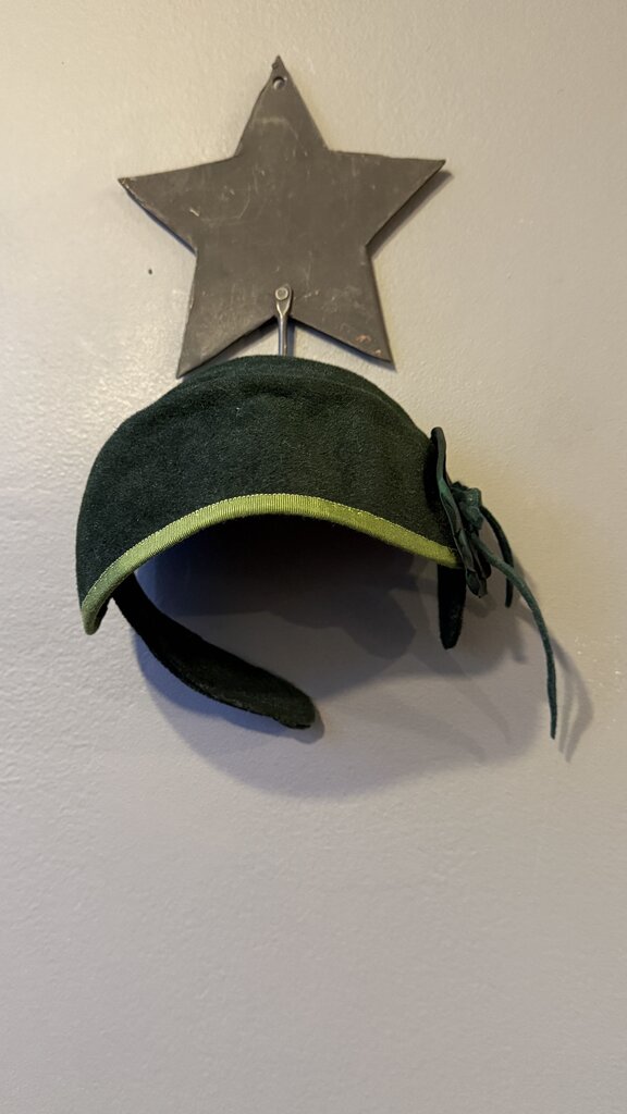 Wool Flower Fascinator Hat