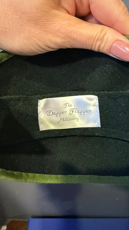 Wool Flower Fascinator Hat