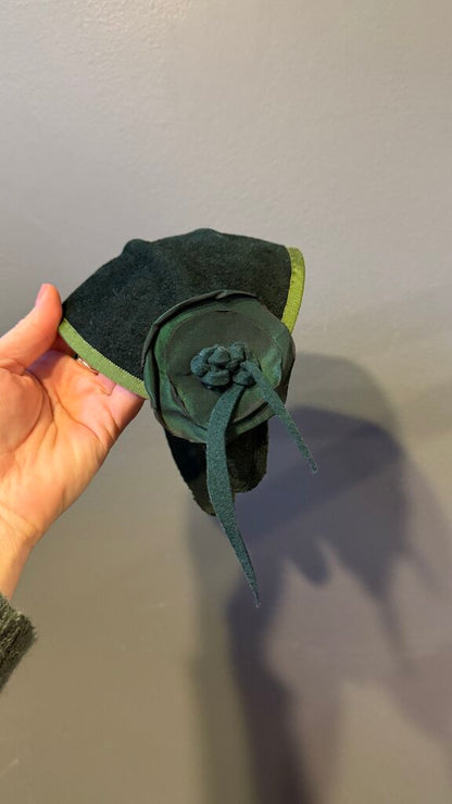 Wool Flower Fascinator Hat