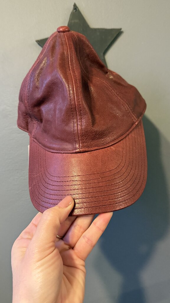 Leather Baseball Cap