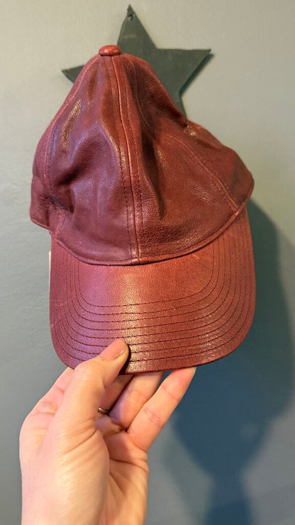 Leather Baseball Cap