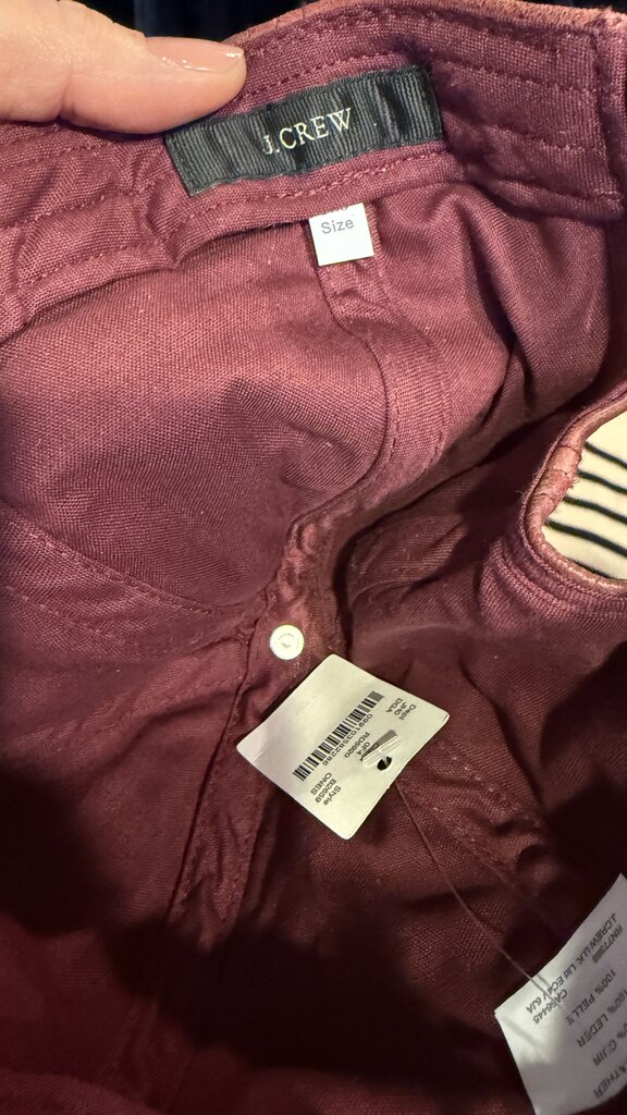 Leather Baseball Cap