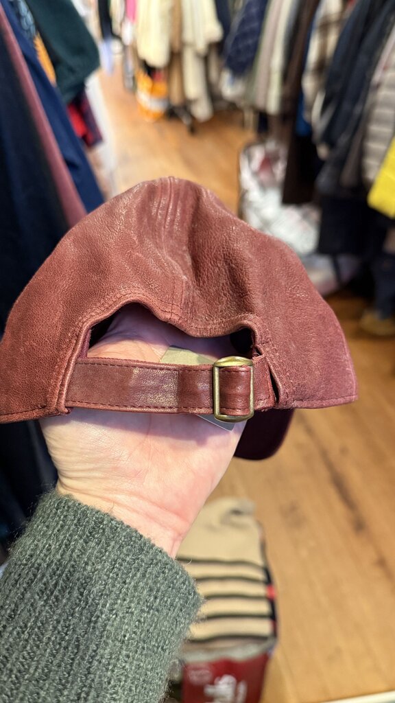 Leather Baseball Cap