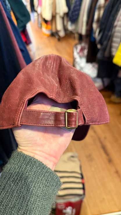 Leather Baseball Cap